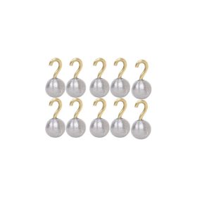 Ólom függelékek nyitott horoggal, 13 mm átmérő (10 db)