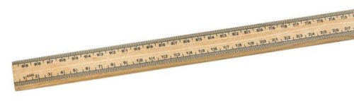1 méteres fa vonalzó, cm/mm beosztású (10db-os csomag)