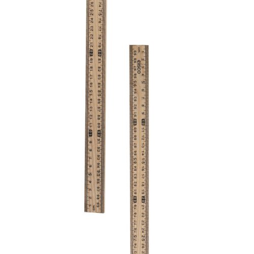1 méteres fa vonalzó, cm/mm beosztású (10db-os csomag)