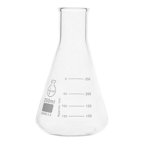 Erlenmeyer-lombik keskeny nyakú, 250 ml (12 db)