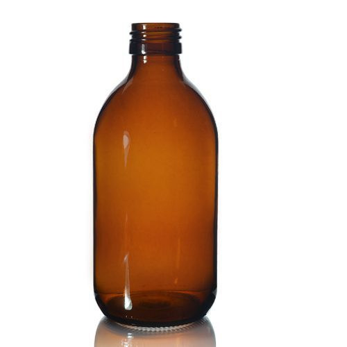 Alpha Sirop palackok, borostyán, 300ml, NM, kupak nélkül (42db-os csomag)