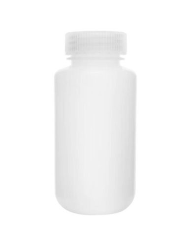 HDPE reagenspalack, széles nyakú, csavaros kupakkal, 250ml (12-es csomag)