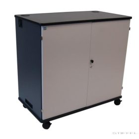   Laptop/tablet tartó és töltő guruló szekrény USB (32 darabos)