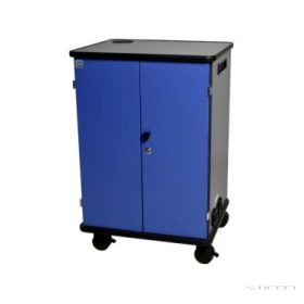   32 db tablet/okostelefon tartó és töltő guruló szekrény (USB)