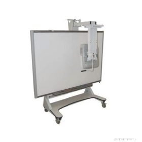   Guruló állvány interaktív táblához lehajtható projektortartó karral