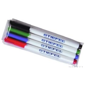   Filctollkészlet (piros, kék, zöld, fekete), szárazon letörölhető