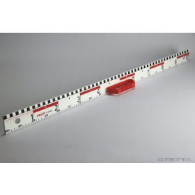 Táblai vonalzó dm + cm beosztással, 100 cm