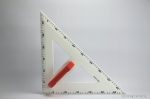 Táblai háromszögvonalzó, 45°, 50 cm