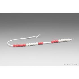 Aritmetikai gyöngysor piros/fehér (20 db-os)