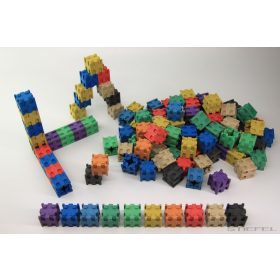 Összekapcsolható színes kockák, 10 szín