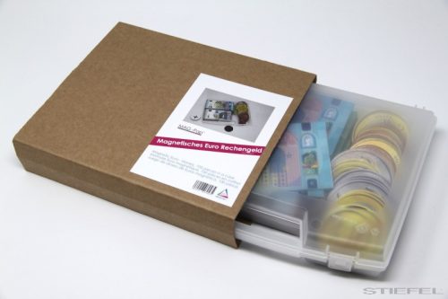 Játékpénz - Euró, mágneses, 100 db