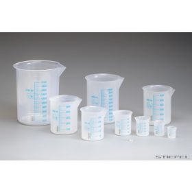 Főzőpohár készlet, kék skálával, 6 db