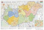   Magyarország közigazgatása és közlekedése térkép wandi