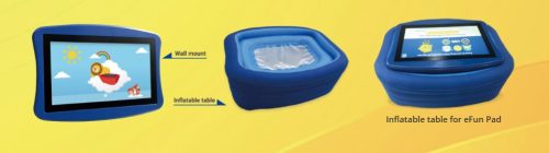 Felfújható állvány eFun Pad Óvodai interaktív játéktáblához