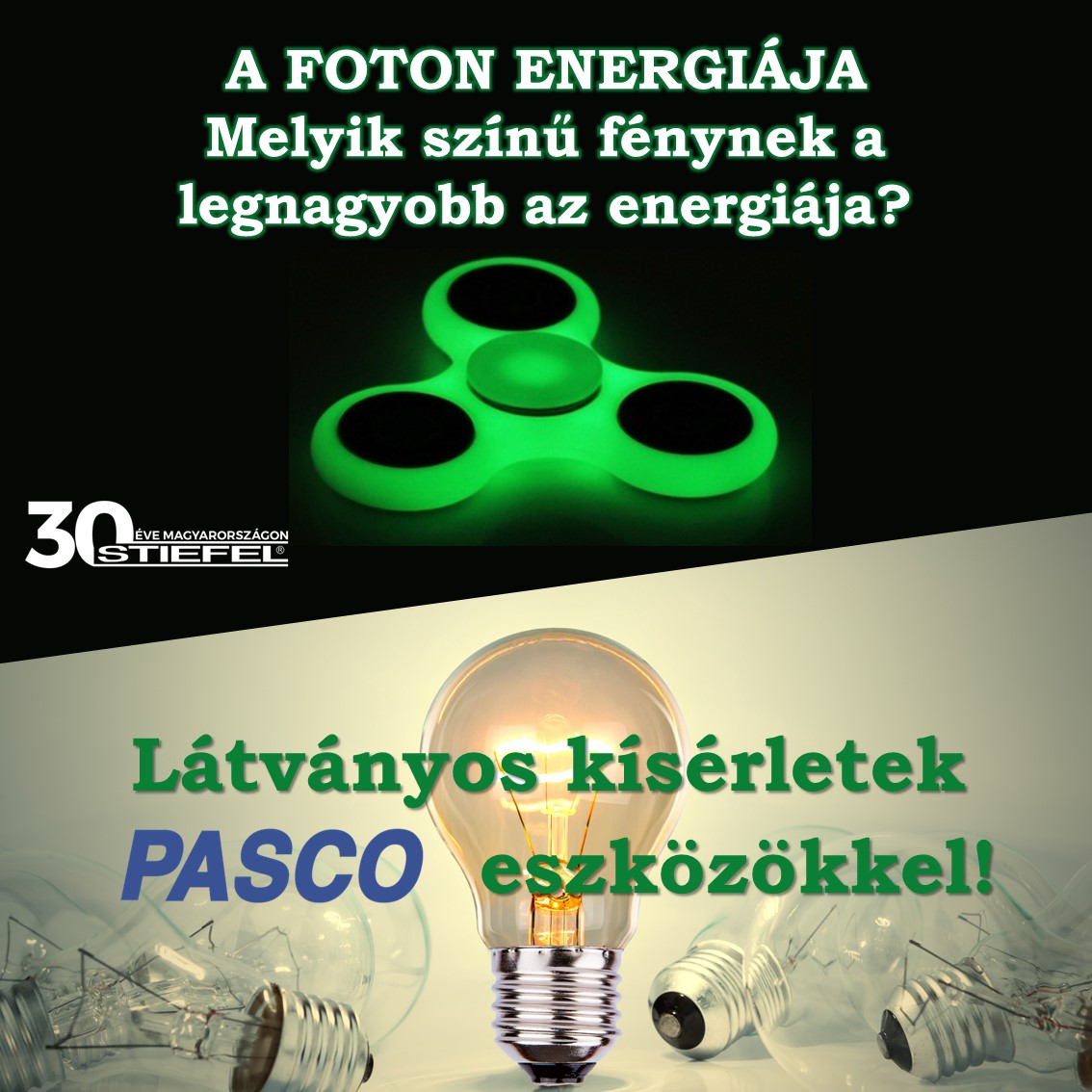 A foton enerigája - Látványos kísérletek PASCO eszközökkel 1. rész